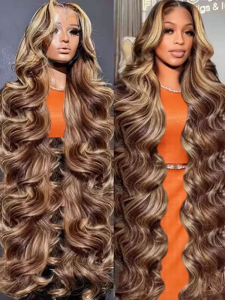 Highlight Wig 100% Human Hair Ombre Brown Lace Frontal Wig Brazilian Bleached Wigs Woman Honey Blond Body Wave Lace Front Wig
Highlight Wig 100% Human Hair Ombre Brown Lace Frontal Wig Brazilian Bleached Wigs Woman Honey Blond Body Wave Lace Front Wig