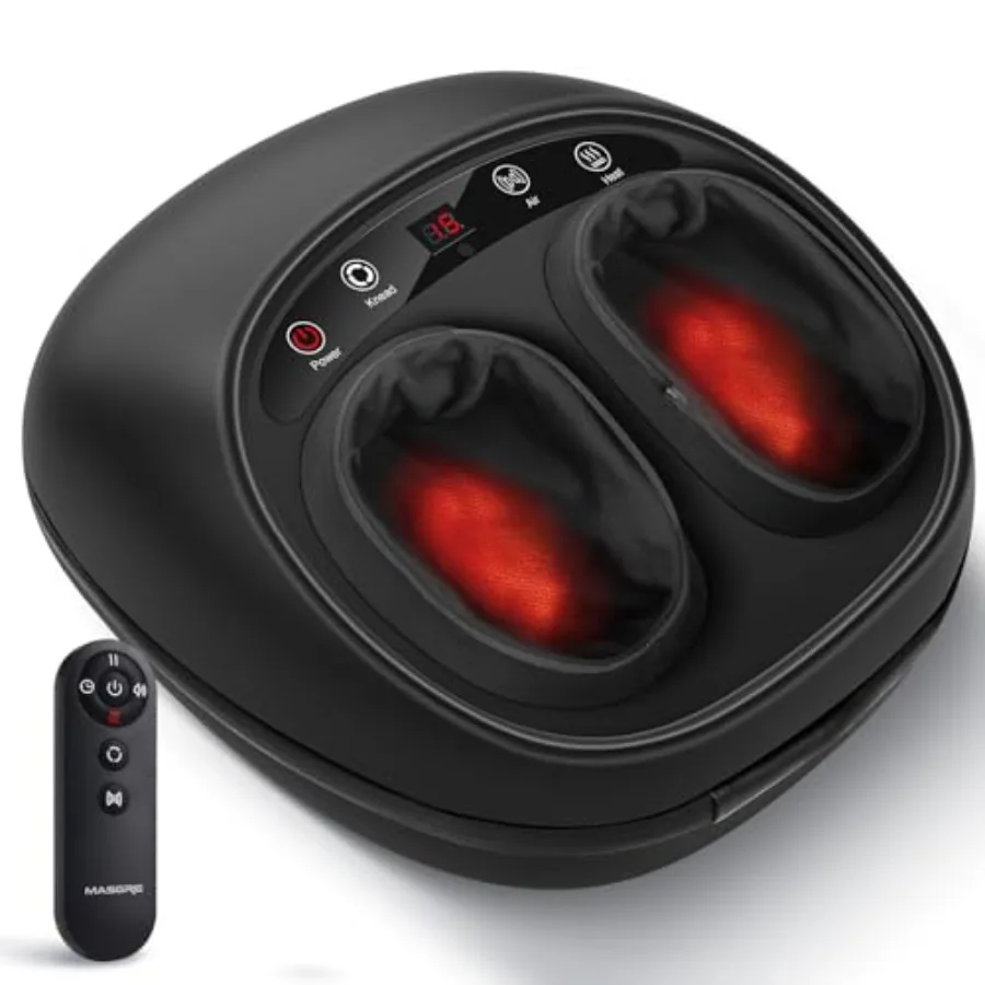 Foot Massager with Heat, Deep Kneading Therapy Compression, Shiatsu Feet Massager Machine for Plantar Fasciitis, Neuropathy Pai
Foot Massager with Heat, Deep Kneading Therapy Compression, Shiatsu Feet Massager Machine for Plantar Fasciitis, Neuropathy Pai