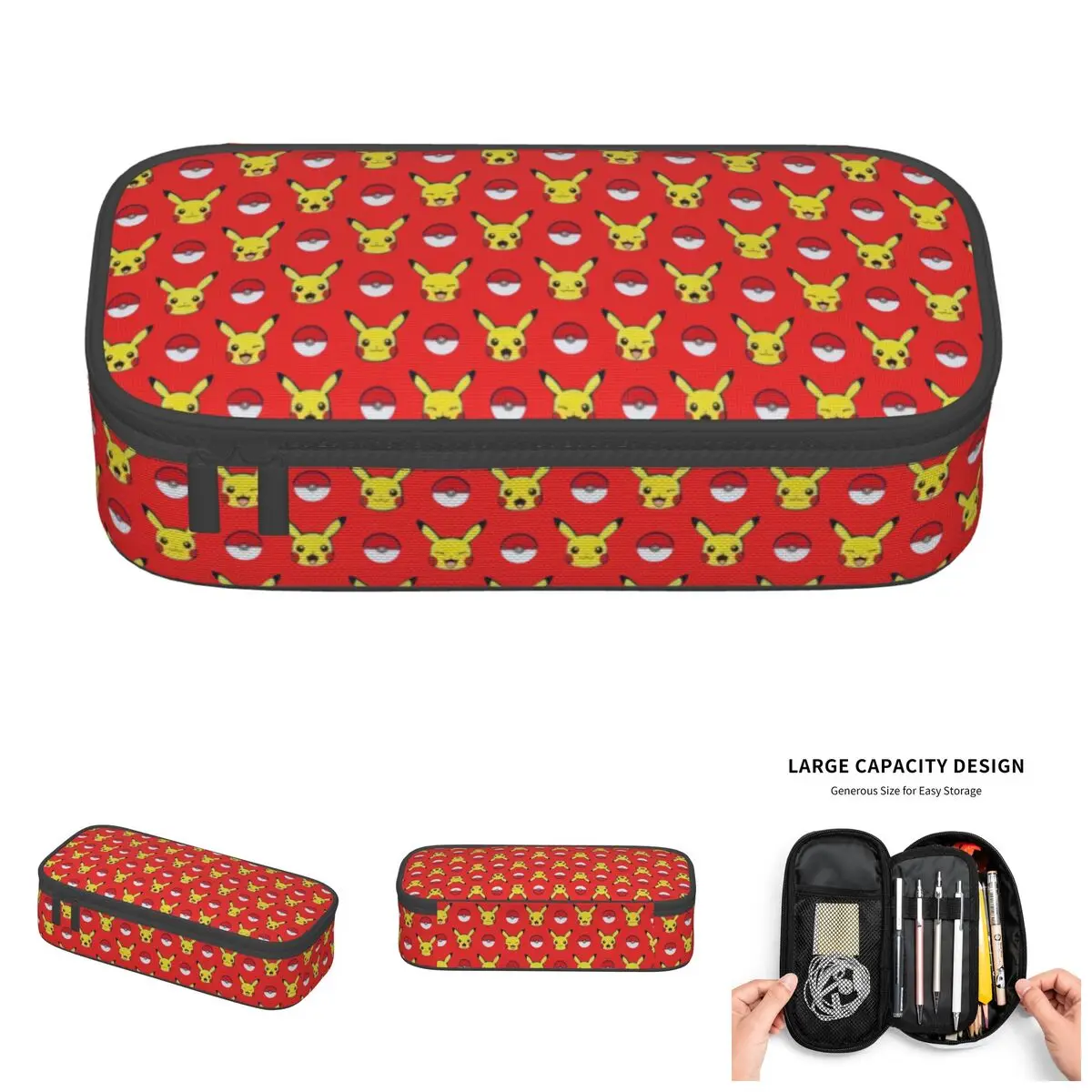 Custom Pikachu Seamless Pattern Cartoon Pokemon Cute Pencil Cases Girl Boy Large Capacity Anime Pencil Bag School Accessories
Custom Pikachu Seamless Pattern Cartoon Pokemon Cute Pencil Cases Girl Boy Large Capacity Anime Pencil Bag School Accessories