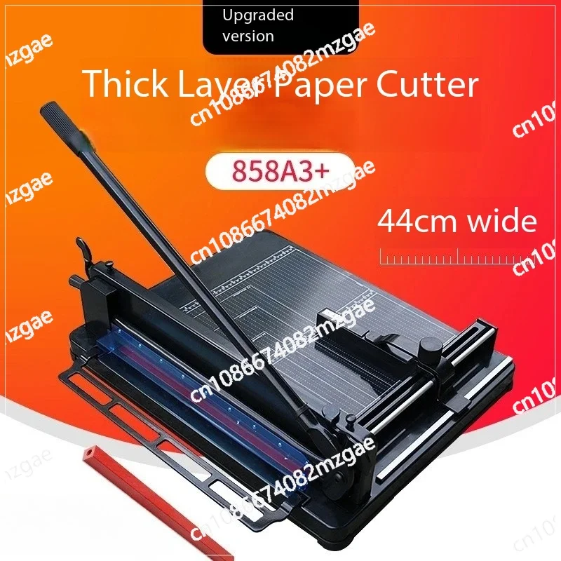 Heavy-Duty Manual Paper Cutter Model 858A3+ - A3 Format Trimmer with 4CM Thick Cutting Capacity for Office & Print Shop
Heavy-Duty Manual Paper Cutter Model 858A3+ - A3 Format Trimmer with 4CM Thick Cutting Capacity for Office & Print Shop