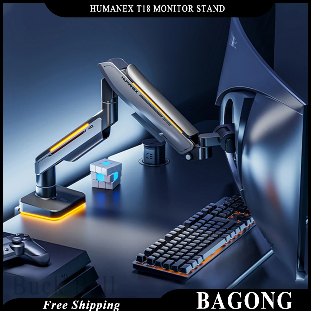 Humanex T18 Monitor Stand Robotic Arm Mechanical Support Exran Holder Gamer E-Sports Accessory For Computer Pc Man Screen Gifts
Humanex T18 Monitor Stand Robotic Arm Mechanical Support Exran Holder Gamer E-Sports Accessory For Computer Pc Man Screen Gifts