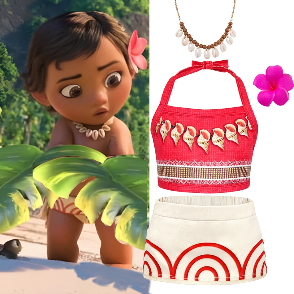Toddlers Moana Princess Cosplay Costume Cartoon Moana Sling Bellyband Children Sling and Skirt 2Pcs Set Kids Sleeveless Suit
Toddlers Moana Princess Cosplay Costume Cartoon Moana Sling Bellyband Children Sling and Skirt 2Pcs Set Kids Sleeveless Suit