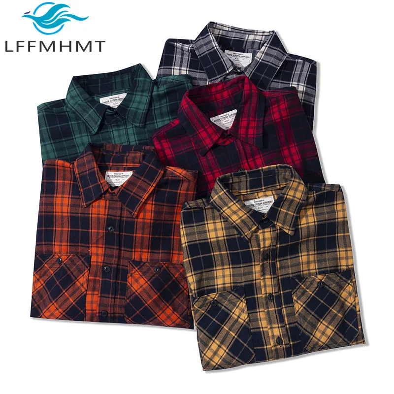 Autumn Winter Fashion Men's Classical Flannel Shirt for Men Good Quality Thick Heavy Weight Casual Plaid Long Sleeve Blouse Tops
Autumn Winter Fashion Men's Classical Flannel Shirt for Men Good Quality Thick Heavy Weight Casual Plaid Long Sleeve Blouse Tops