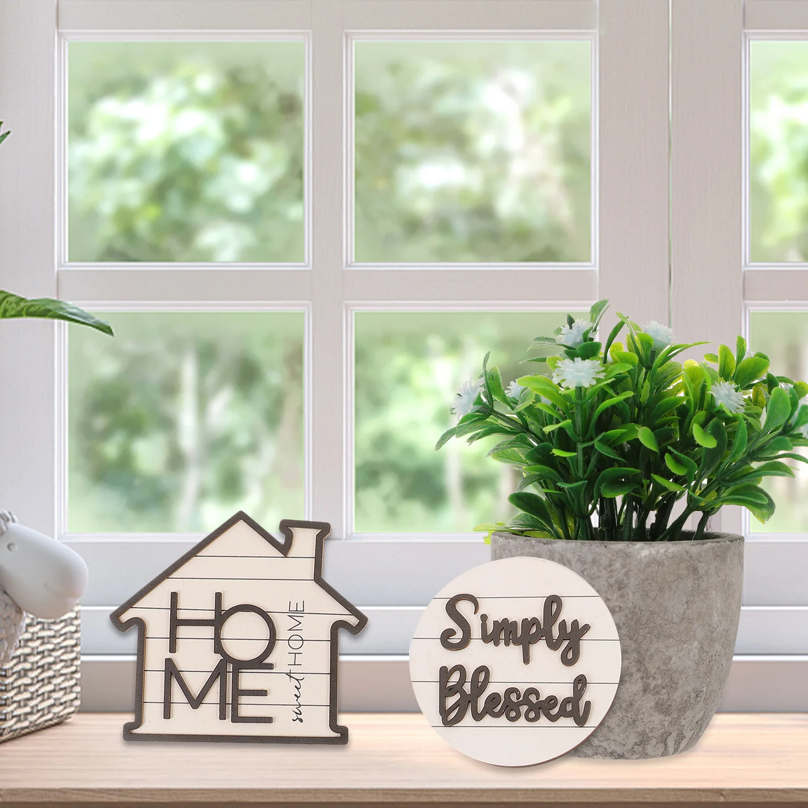 1 Set Farmhouse Tiered Tray Decor Rustic Wood Signs Perfect for Kitchen Desk Shelf Mantel Seasonal Decoration Spring Summer
1 Set Farmhouse Tiered Tray Decor Rustic Wood Signs Perfect for Kitchen Desk Shelf Mantel Seasonal Decoration Spring Summer