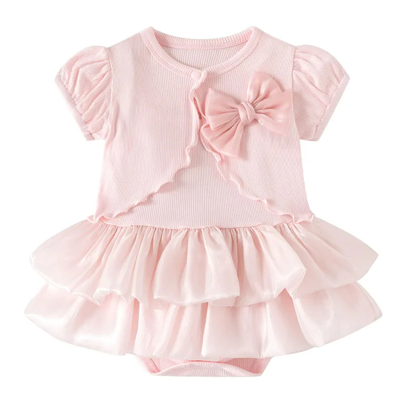 2Piece Sets 2026 Summer Newborn Girls Clothes Korean Fashion Cute Princess Bow Pink Tops+Bodysuit Baby Romper Newborn Items B303
2Piece Sets 2026 Summer Newborn Girls Clothes Korean Fashion Cute Princess Bow Pink Tops+Bodysuit Baby Romper Newborn Items B303