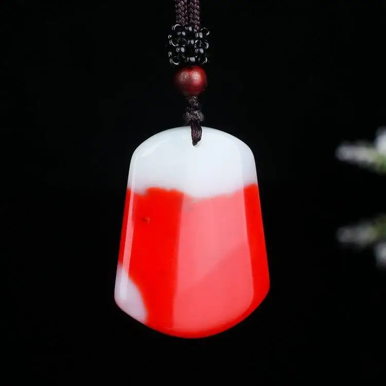 Natural Xinjiang Gobi Chicken Blood Stone Ping'an Brand Wushi Brand Pendant Men's and Women's Ping'an Jade Brand Pendant
Natural Xinjiang Gobi Chicken Blood Stone Ping'an Brand Wushi Brand Pendant Men's and Women's Ping'an Jade Brand Pendant