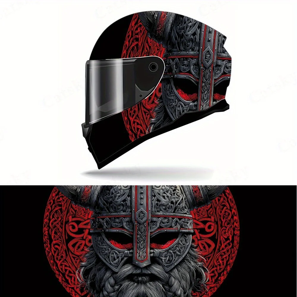 Red - Eyed Nordic Helmet Vinyl Wraps, Waterproof Scratch-Resistant Full Face Helmet Decals, Durable PVC Artistic Design, Instant
Red - Eyed Nordic Helmet Vinyl Wraps, Waterproof Scratch-Resistant Full Face Helmet Decals, Durable PVC Artistic Design, Instant