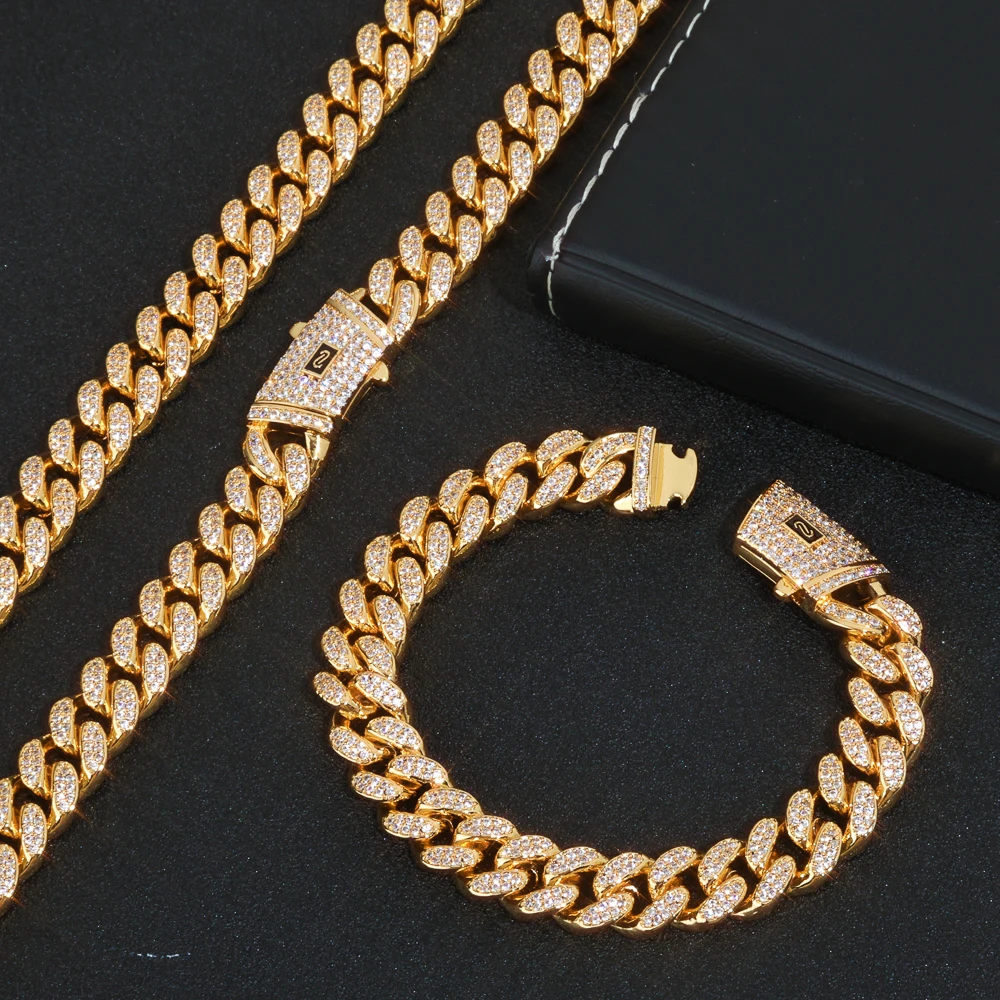 Ny Fashion Custom 12mm Monaco High-Quality Bracelet Cubic Zirconia Two Rows Of Cuba Miami Hip-Hop Style Men's Bracelet
Ny Fashion Custom 12mm Monaco High-Quality Bracelet Cubic Zirconia Two Rows Of Cuba Miami Hip-Hop Style Men's Bracelet