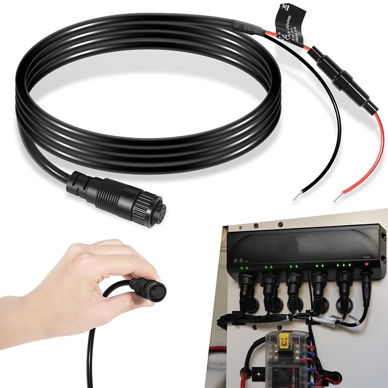 010-10553-00 Power Cable, 7-Pin Power Cord Fit for Garmin GMS 10 Network Port Expander, Waterproof/Stable Power Supply
010-10553-00 Power Cable, 7-Pin Power Cord Fit for Garmin GMS 10 Network Port Expander, Waterproof/Stable Power Supply
