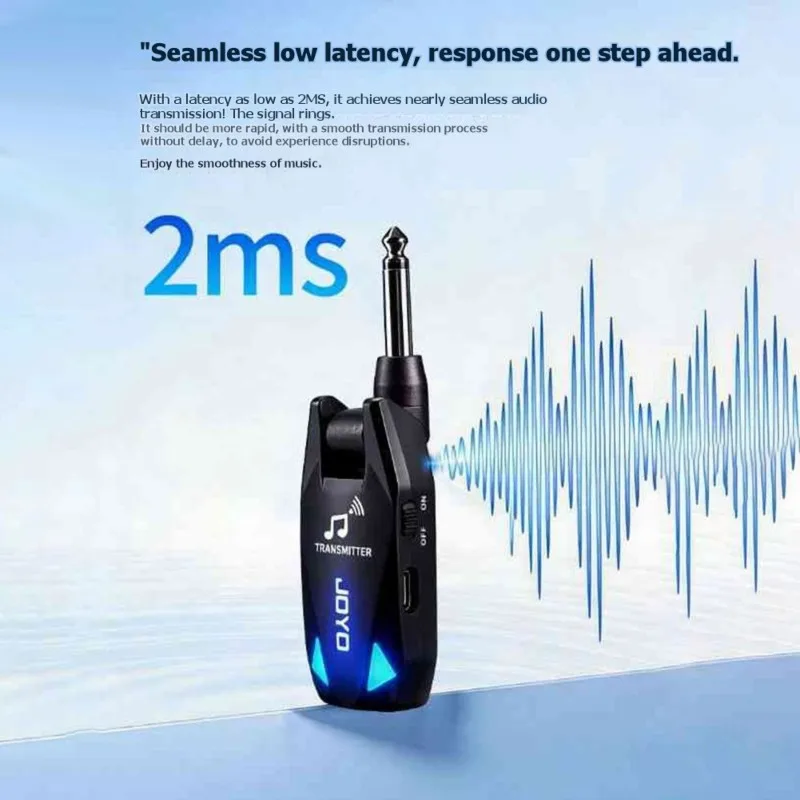 A61P JOYO JW-08 UHF Wireless Guitar System Wireless Guitar Transmitter Receiver with 6 Signal Channels for Electric Guitar
A61P JOYO JW-08 UHF Wireless Guitar System Wireless Guitar Transmitter Receiver with 6 Signal Channels for Electric Guitar