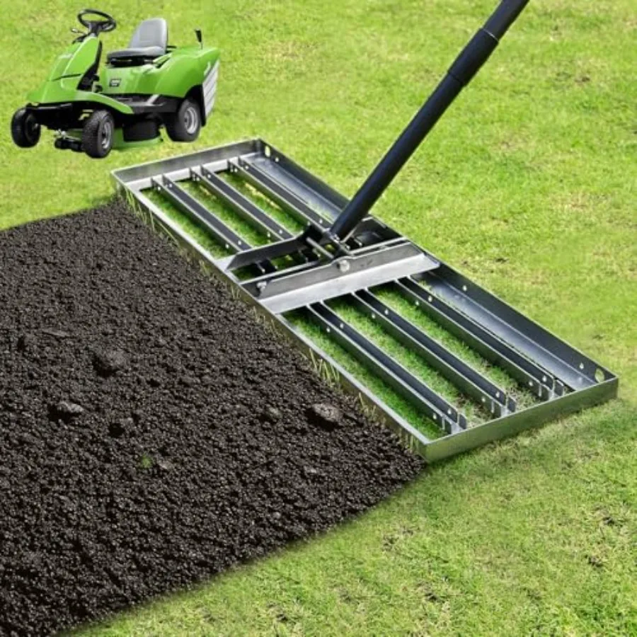 34.1"x9.4" Levelawn Tool with 70.5" Adjustable Long Handle Heavy Duty Landscape Leveling Rake Lawn Leveler Yard Tool for Backya
34.1"x9.4" Levelawn Tool with 70.5" Adjustable Long Handle Heavy Duty Landscape Leveling Rake Lawn Leveler Yard Tool for Backya