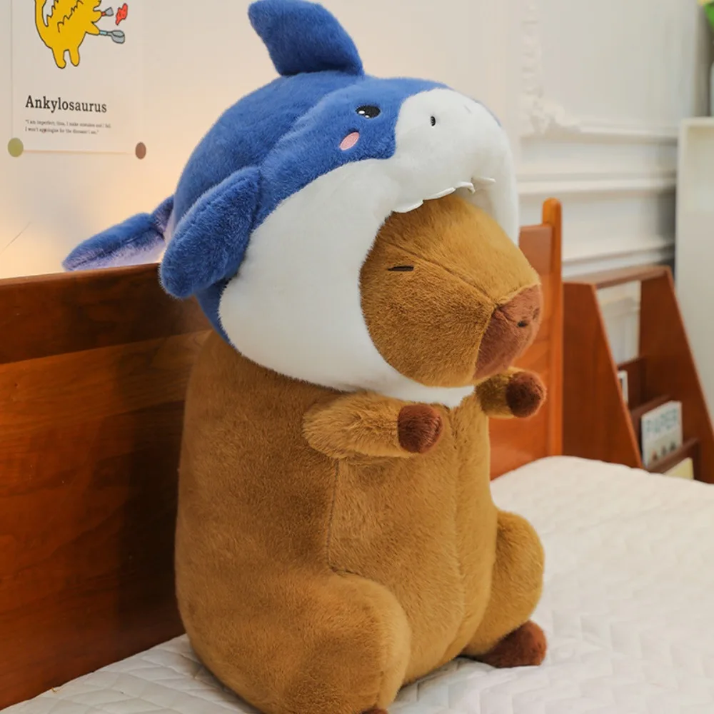 Shark Headgear Capybara Plush Doll Dress Up Simulation Capybara Plush Toy Cartoon Fluffy Capibara Fluffty Doll Birthday Gift
Shark Headgear Capybara Plush Doll Dress Up Simulation Capybara Plush Toy Cartoon Fluffy Capibara Fluffty Doll Birthday Gift
