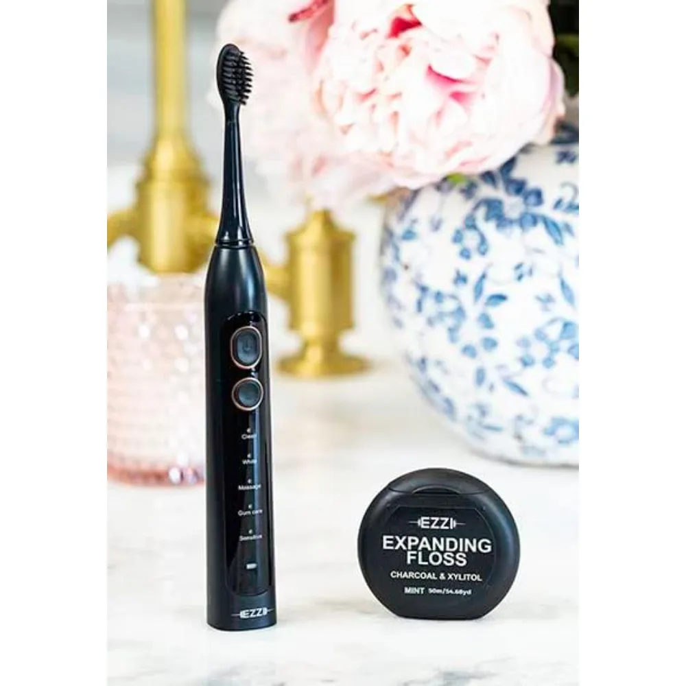 Ultrasonic electric toothbrush Super soft conical bristles 60-day rechargeable battery for adult, sensitive teeth
Ultrasonic electric toothbrush Super soft conical bristles 60-day rechargeable battery for adult, sensitive teeth