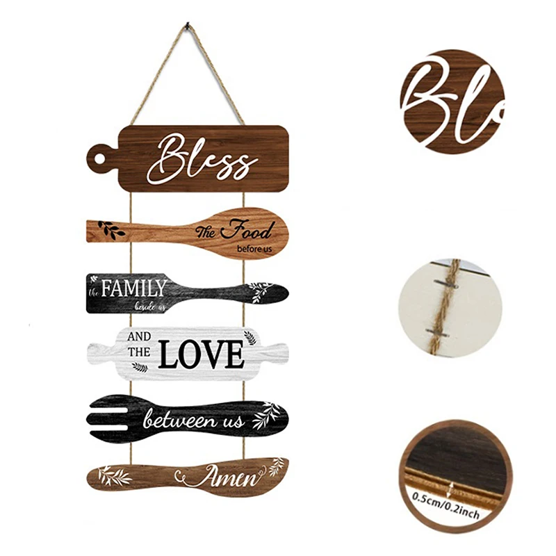 Bless The Food Before Us Farmhouse Wall Decor Collage Wall Art Wooden Rustic 6pcs Roped Sign Large Wall Hanging Sign
Bless The Food Before Us Farmhouse Wall Decor Collage Wall Art Wooden Rustic 6pcs Roped Sign Large Wall Hanging Sign