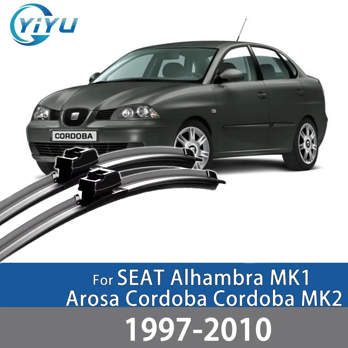 2PCS Car Front Wiper Blades For SEAT Alhambra MK1 Arosa Cordoba Cordoba MK2 1997-2010 Windshield Windscreen Accessories
2PCS Car Front Wiper Blades For SEAT Alhambra MK1 Arosa Cordoba Cordoba MK2 1997-2010 Windshield Windscreen Accessories