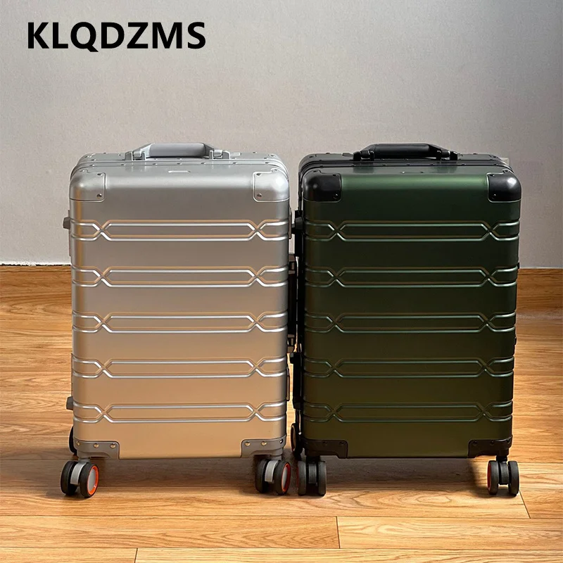 KLQDZMS Men's Suitcase Full Aluminum Magnesium Alloy Boarding Box Large Capacity Trolley Case 20"24"29 Inch Rolling Luggage
KLQDZMS Men's Suitcase Full Aluminum Magnesium Alloy Boarding Box Large Capacity Trolley Case 20"24"29 Inch Rolling Luggage