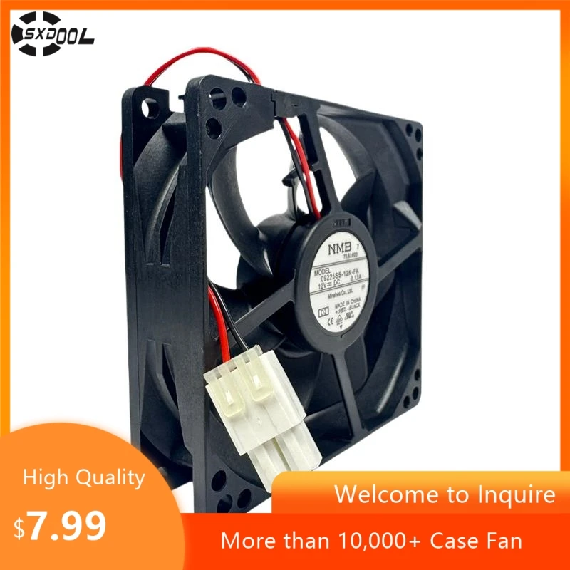 Silent 9cm 12V Cooling Fan: NMB 09225SS-12K-FA (0.12A, Hydraulic Bearing) for Refrigerator & Computer Use
Silent 9cm 12V Cooling Fan: NMB 09225SS-12K-FA (0.12A, Hydraulic Bearing) for Refrigerator & Computer Use