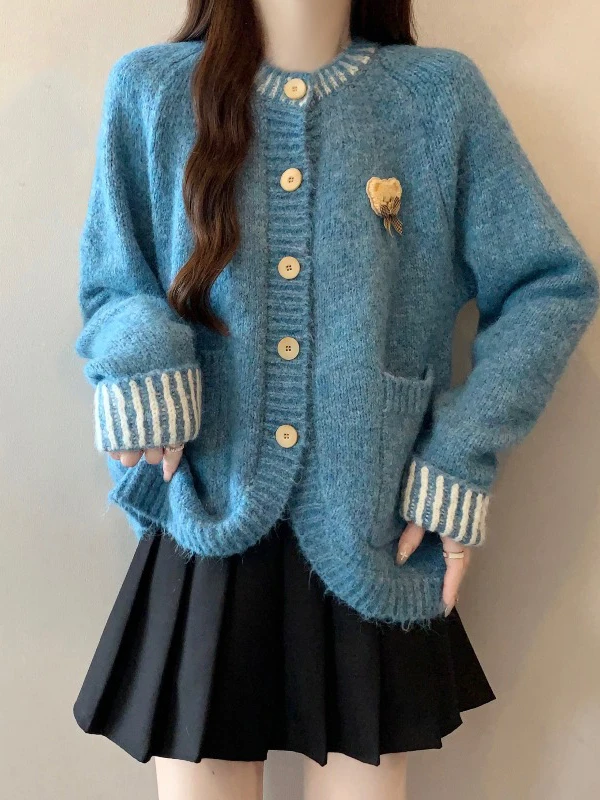 Lilac Blue Cashmere Knitted Open Cardigan Sweater Women's plus Size Spring 2026 New Style Durable Comfortable Loose Fit Top
Lilac Blue Cashmere Knitted Open Cardigan Sweater Women's plus Size Spring 2026 New Style Durable Comfortable Loose Fit Top