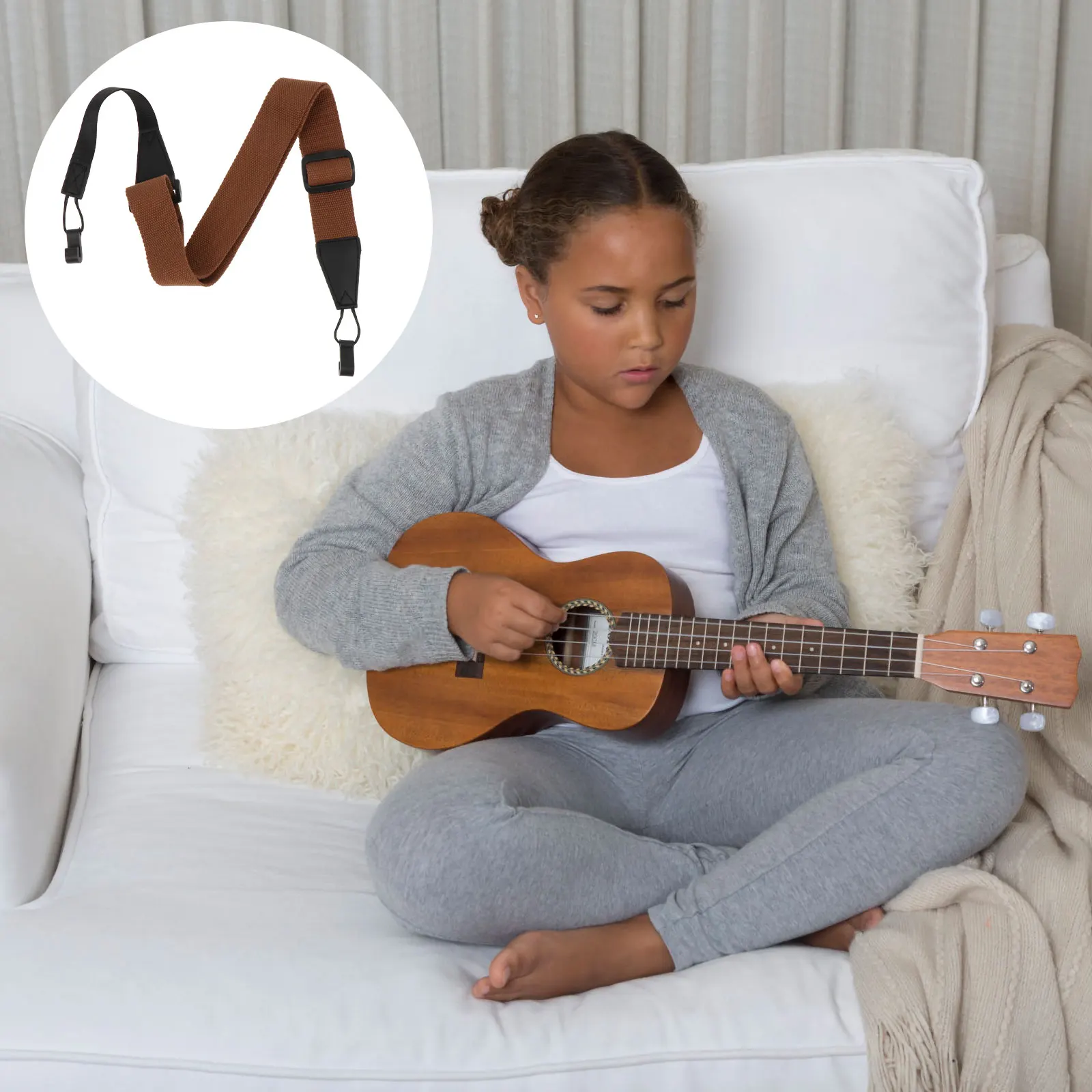 1pc Adjustable Durable Ukulele Strap Electric Guitar Bass Simple Comfortable Hanger Accessories for Adults Lightweight
1pc Adjustable Durable Ukulele Strap Electric Guitar Bass Simple Comfortable Hanger Accessories for Adults Lightweight