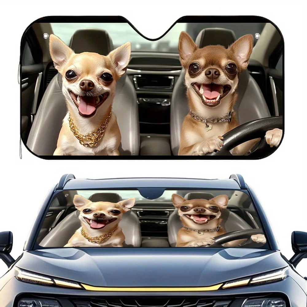 1 шт. автомобильный солнцезащитный козырек с комбинированным принтом для вождения чихуахуа с 4 присосками — высококачественный, складной, простой в установке, сохраняет автомобиль Co
1 шт. автомобильный солнцезащитный козырек с комбинированным принтом для вождения чихуахуа с 4 присосками — высококачественный, складной, простой в установке, сохраняет автомобиль Co