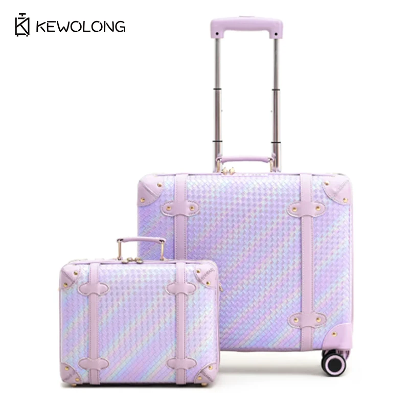 Colorful Woven Carry On Suitcase, Lightweight Spinner Trolley with Lock & Silent Wheels, Durable Business Travel Luggage
Colorful Woven Carry On Suitcase, Lightweight Spinner Trolley with Lock & Silent Wheels, Durable Business Travel Luggage
