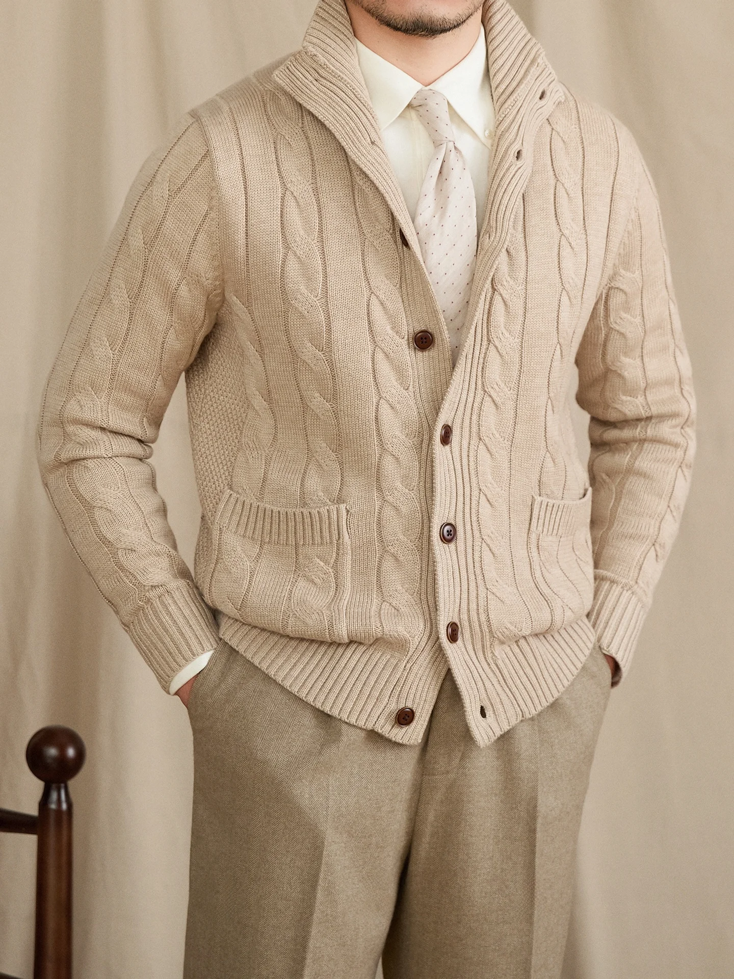 Mr. Deer Tee's Autumn Winter Wool Blend Knitted Slim Fit Cardigan Faionable Men's Quali Sweater Jaet Casual Sle
Mr. Deer Tee's Autumn Winter Wool Blend Knitted Slim Fit Cardigan Faionable Men's Quali Sweater Jaet Casual Sle