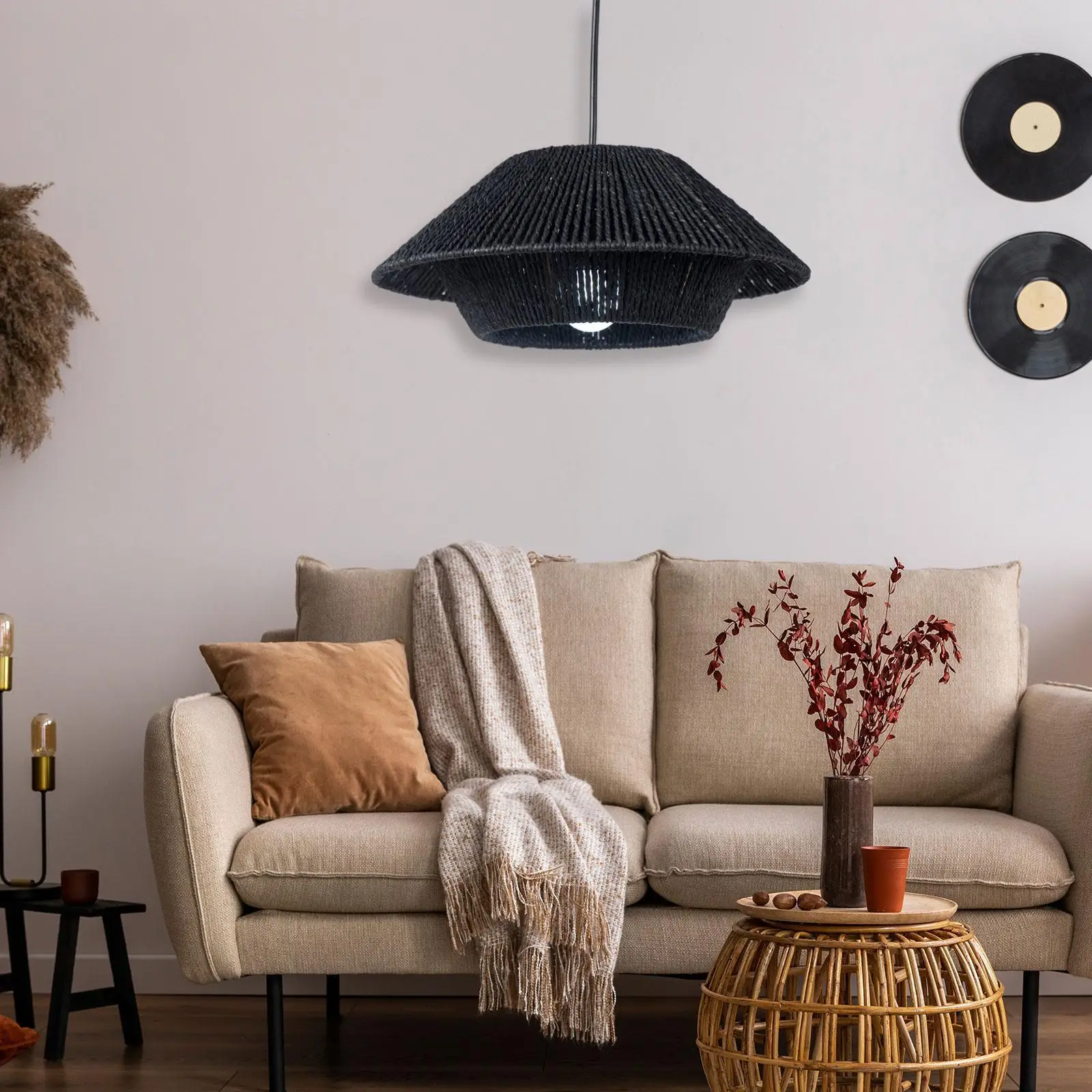 Paper Rope Lampshade Boho Classic Handwoven for Living Room Farmhouse Office
Paper Rope Lampshade Boho Classic Handwoven for Living Room Farmhouse Office