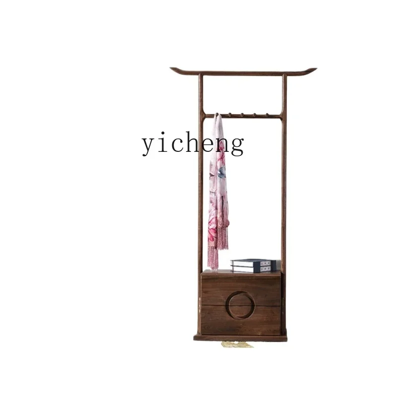 ZF Black Walnut Floor Coat Rack Solid Wood Storage Light Luxury Bedroom Storage Rack
ZF Black Walnut Floor Coat Rack Solid Wood Storage Light Luxury Bedroom Storage Rack