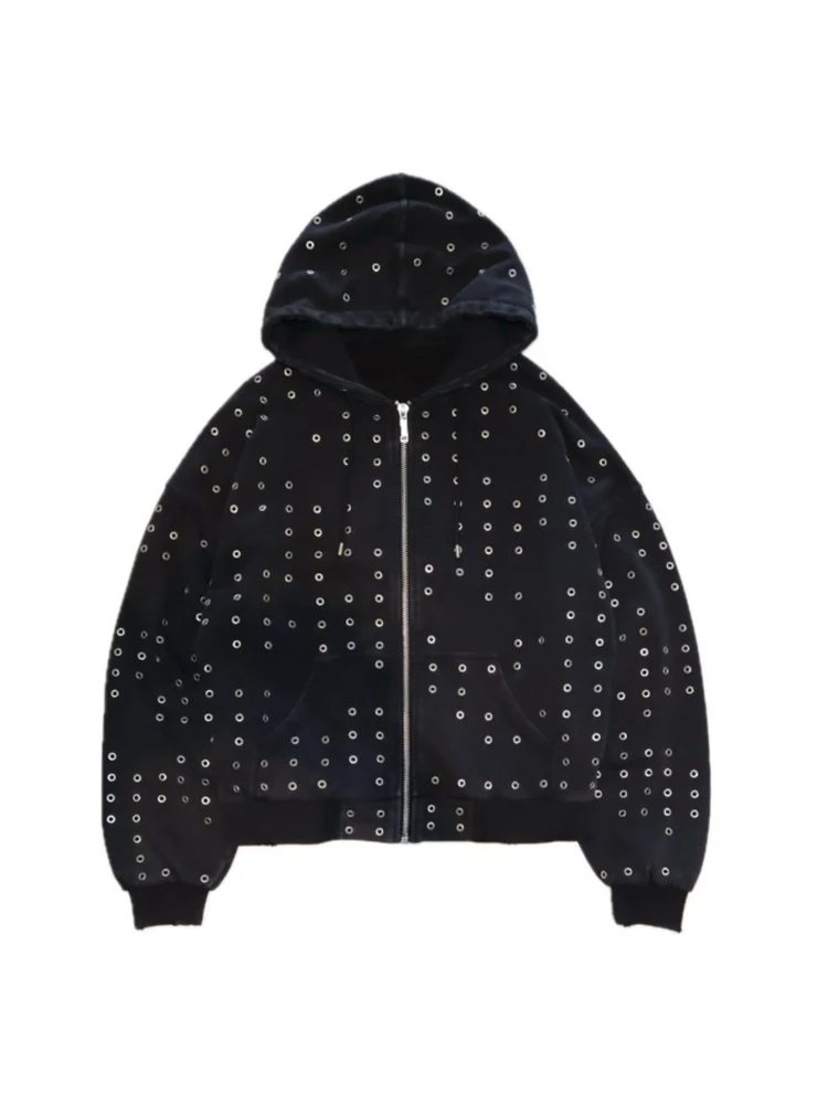 Autumn and winter new thick American style Y2K unisex hoodie jacket, simple and fashionable black casual design full of sense
Autumn and winter new thick American style Y2K unisex hoodie jacket, simple and fashionable black casual design full of sense
