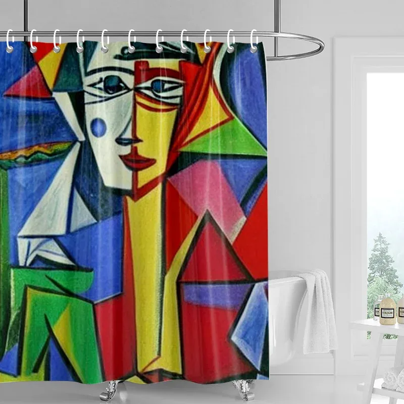 ZHL22Abstract Cubist Face Shower Curtain with Bold Colors and Geometric Art Design for Modern Bathroom2Ol% 
ZHL22Abstract Cubist Face Shower Curtain with Bold Colors and Geometric Art Design for Modern Bathroom2Ol%