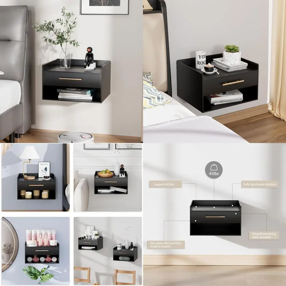 Современная подвесная тумбочка с выдвижным ящиком, деревянный шкаф для хранения вещей для спальни или прихожей в натуральной отделке
Современная подвесная тумбочка с выдвижным ящиком, деревянный шкаф для хранения вещей для спальни или прихожей в натуральной отделке