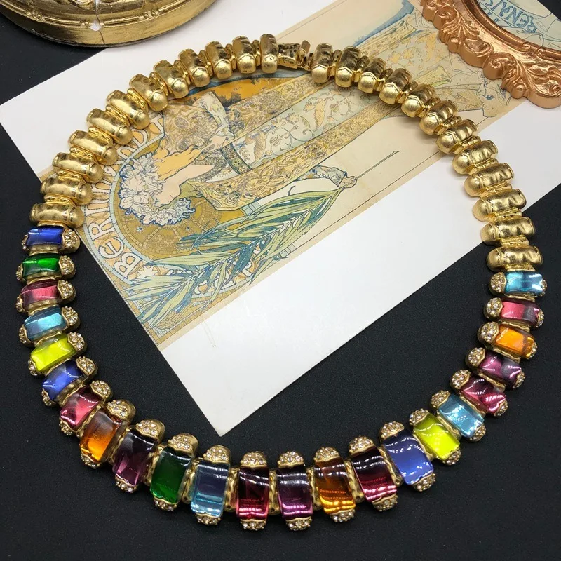 Fashion Retro Korean Hyunya Style Plated Real Gold Colored Zircon Temperament Versatile Medieval Necklace Bracelet Stud Earrings
Fashion Retro Korean Hyunya Style Plated Real Gold Colored Zircon Temperament Versatile Medieval Necklace Bracelet Stud Earrings