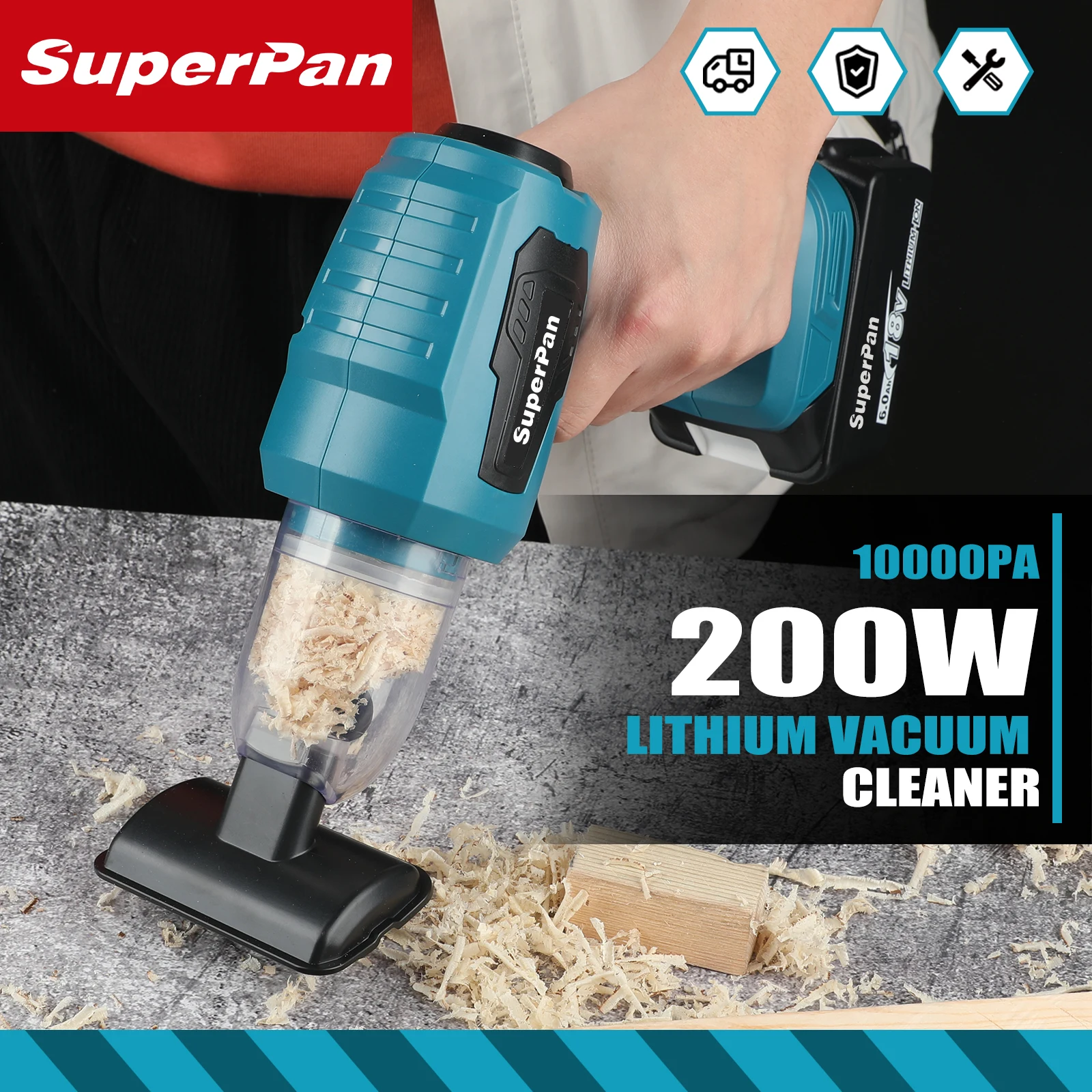 Мини-электрический пылесос, беспроводной ручной бытовой пылесос, вентилятор для аккумуляторных контактов Makita 18 В 
Мини-электрический пылесос, беспроводной ручной бытовой пылесос, вентилятор для аккумуляторных контактов Makita 18 В