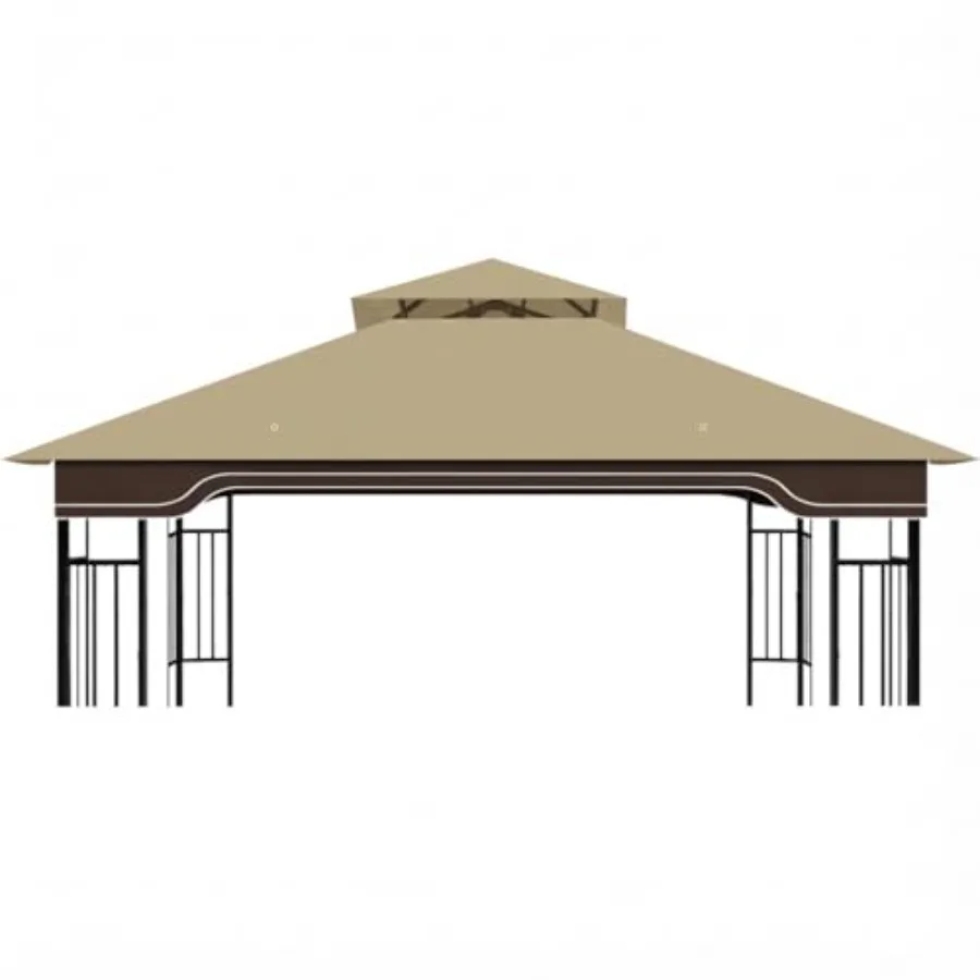 Replacement Gazebo Canopy for 10x12 Regency II L-GZ798PST: Heavy-Duty Ripstop Polyester, Beige, Waterproof UV Protective Top Co
Replacement Gazebo Canopy for 10x12 Regency II L-GZ798PST: Heavy-Duty Ripstop Polyester, Beige, Waterproof UV Protective Top Co