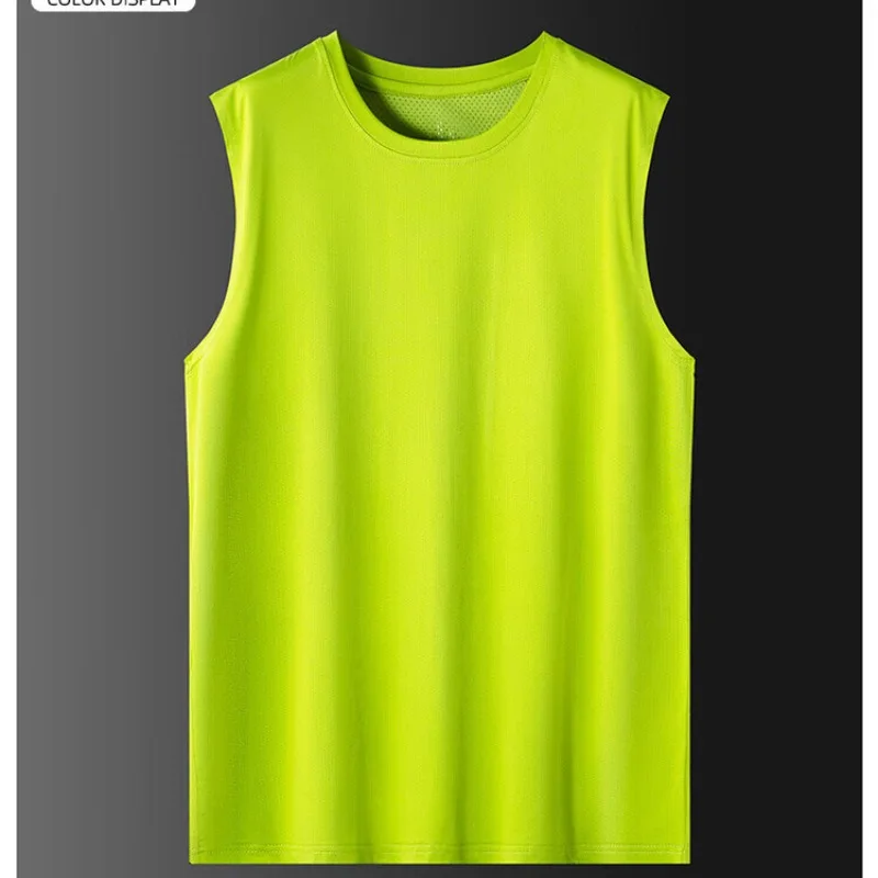 Ice Silk Sports Tank Tops Qucik-Dry Men's Summer Vest Outerwear Thin Sleeveless Breathable Men's T-shirt Fitness Running Tees
Ice Silk Sports Tank Tops Qucik-Dry Men's Summer Vest Outerwear Thin Sleeveless Breathable Men's T-shirt Fitness Running Tees