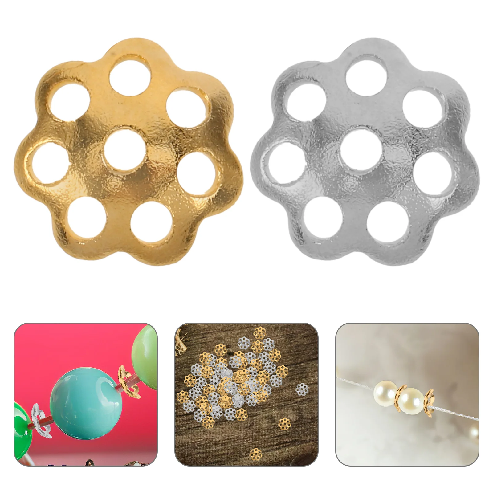 240pcs Hollow Spacer Beads Gold Flower Jewelry Making DIY Bracelet Charms Stainless Steel Color Retention Durable
240pcs Hollow Spacer Beads Gold Flower Jewelry Making DIY Bracelet Charms Stainless Steel Color Retention Durable