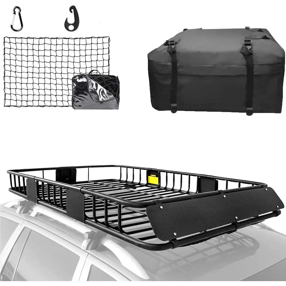 Багажная корзина Unil Roo Rack Basket черная, 64x39x4 дюйма, с грузовой сеткой 3x4 фута и сумкой-переноской для грузов на крышу 15 Cut - Автомобильный верхний багажник-органайзер
Багажная корзина Unil Roo Rack Basket черная, 64x39x4 дюйма, с грузовой сеткой 3x4 фута и сумкой-переноской для грузов на крышу 15 Cut - Автомобильный верхний багажник-органайзер