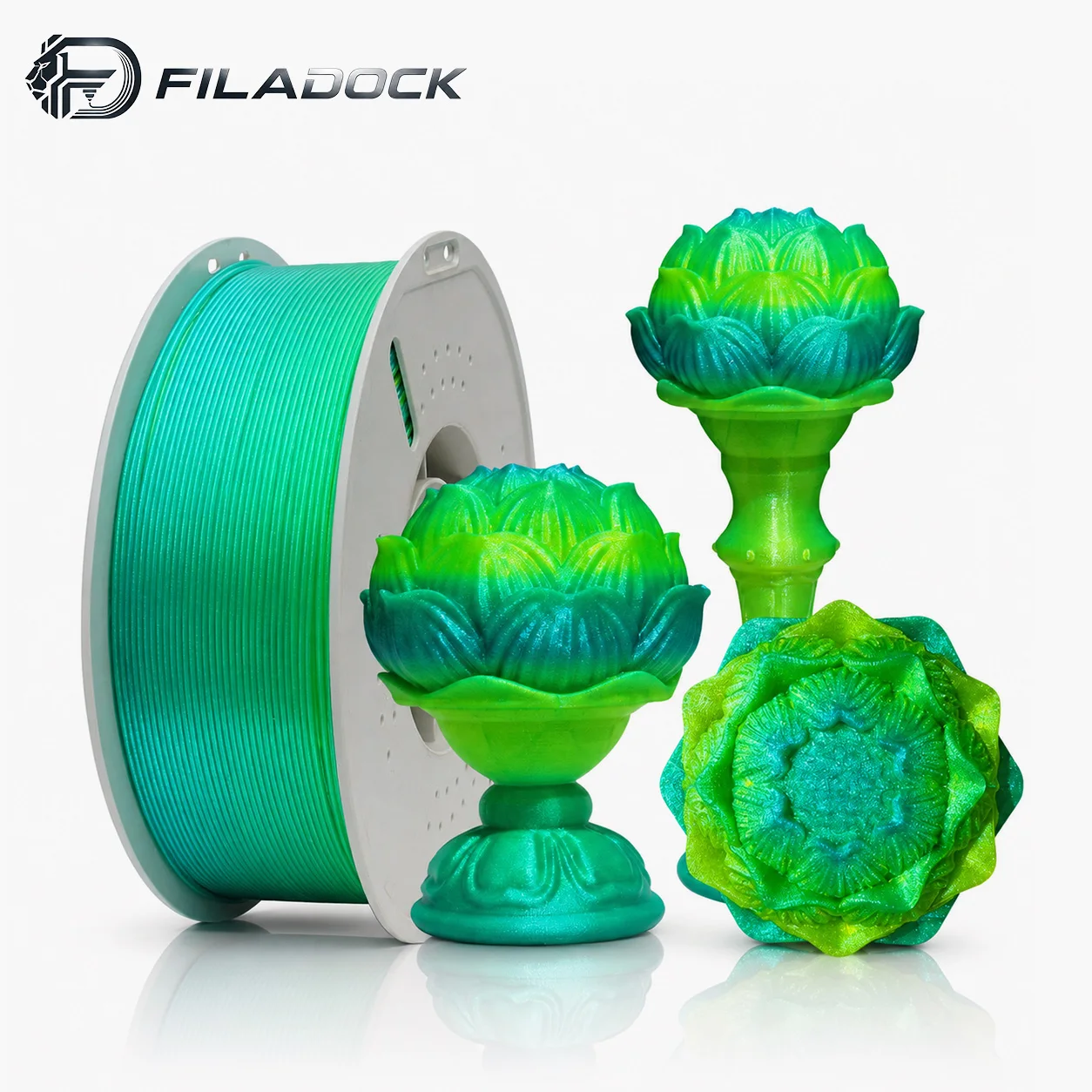 Filadock Silk glow Rainbow PLA+ Filament 1.75mm 1KG High Speed Gradient 3D Printer Filament Pearlescent Finish
Filadock Silk glow Rainbow PLA+ Filament 1.75mm 1KG High Speed Gradient 3D Printer Filament Pearlescent Finish