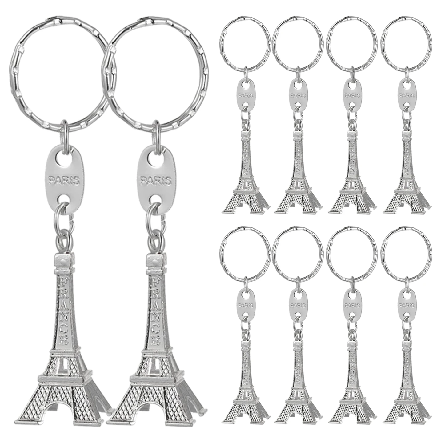 10 шт., серебряный брелок Torre Eiffel Tower для ключей, сувениров, Парижский тур, брелок Eiffel, брелок для ключей, украшение, держатель для ключей
10 шт., серебряный брелок Torre Eiffel Tower для ключей, сувениров, Парижский тур, брелок Eiffel, брелок для ключей, украшение, держатель для ключей