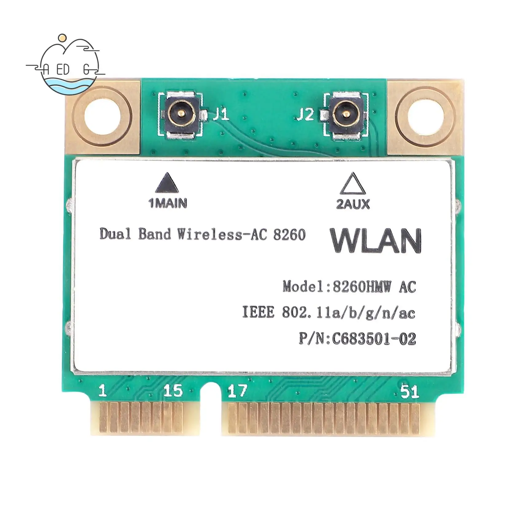 Сетевая карта AED6-1200 Мбит/с 8260 Вт переменного тока 2,4G + 5G Mini Pci-E Card 4,2 Bluetooth Wi-Fi Card 802.11Ac 867 Мбит/с для ноутбуков/компьютеров
Сетевая карта AED6-1200 Мбит/с 8260 Вт переменного тока 2,4G + 5G Mini Pci-E Card 4,2 Bluetooth Wi-Fi Card 802.11Ac 867 Мбит/с для ноутбуков/компьютеров