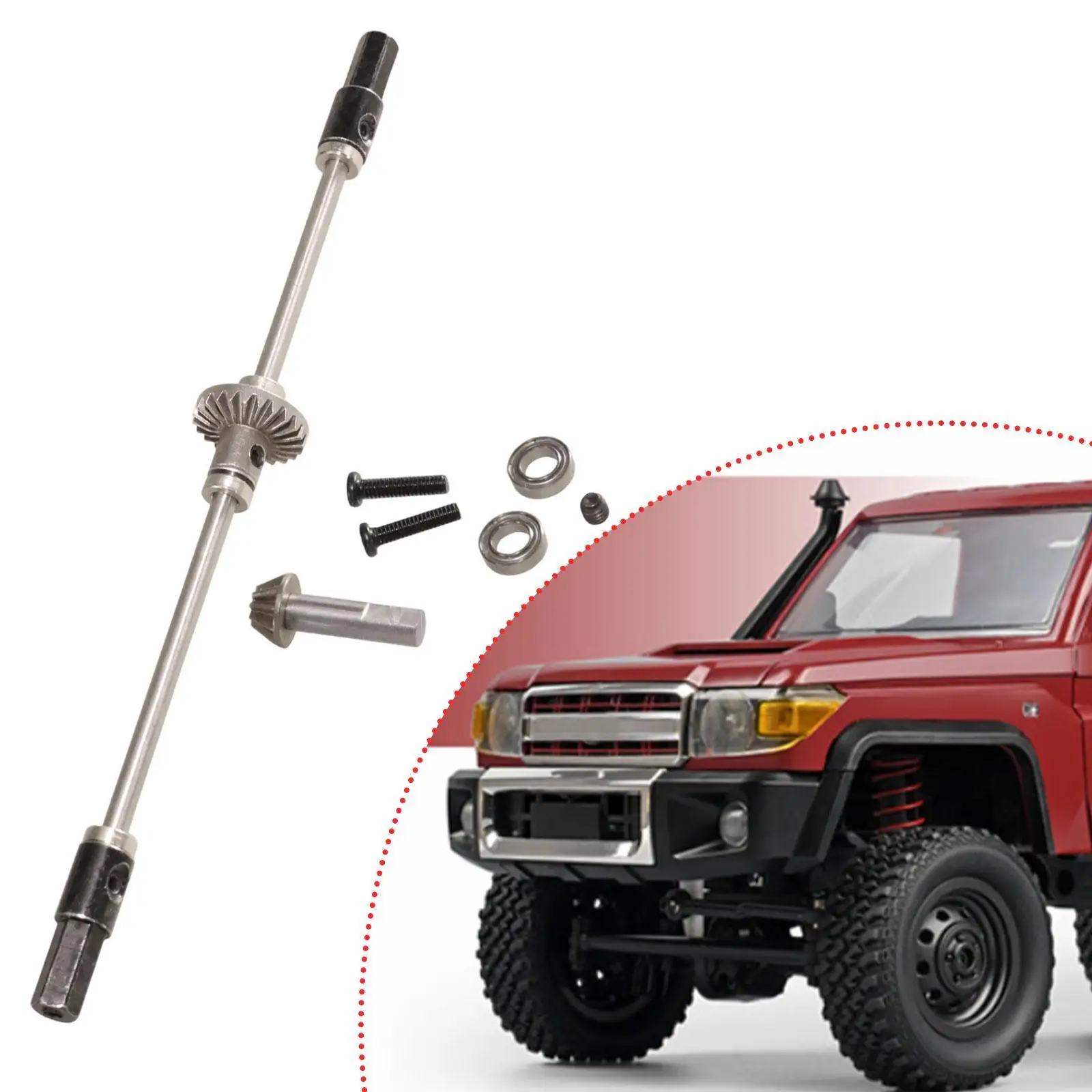 Metal Rear Bridge Drive Shaft Accessories 1/12 Stable Performance Easy to Install Replacement for MN78 MN82
Metal Rear Bridge Drive Shaft Accessories 1/12 Stable Performance Easy to Install Replacement for MN78 MN82