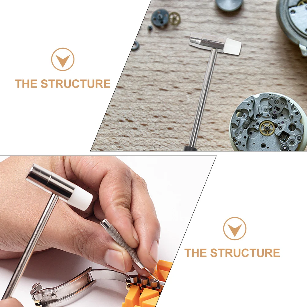 2pcs Watch Repair Hammer Mini Tool Strong Metal Head For Watch Dial Repair Home Shop Use Small Parts Comfortable Handle Easy
2pcs Watch Repair Hammer Mini Tool Strong Metal Head For Watch Dial Repair Home Shop Use Small Parts Comfortable Handle Easy