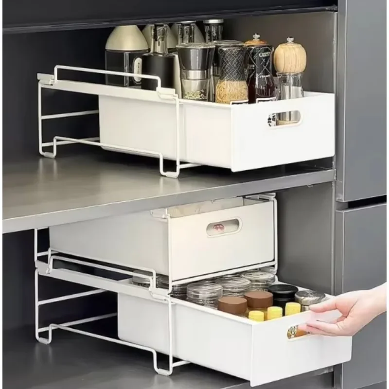 Multi layer Kitchen Organizer Storage Box with Drawer Household Spcie Rack Under Cabinet
Multi layer Kitchen Organizer Storage Box with Drawer Household Spcie Rack Under Cabinet