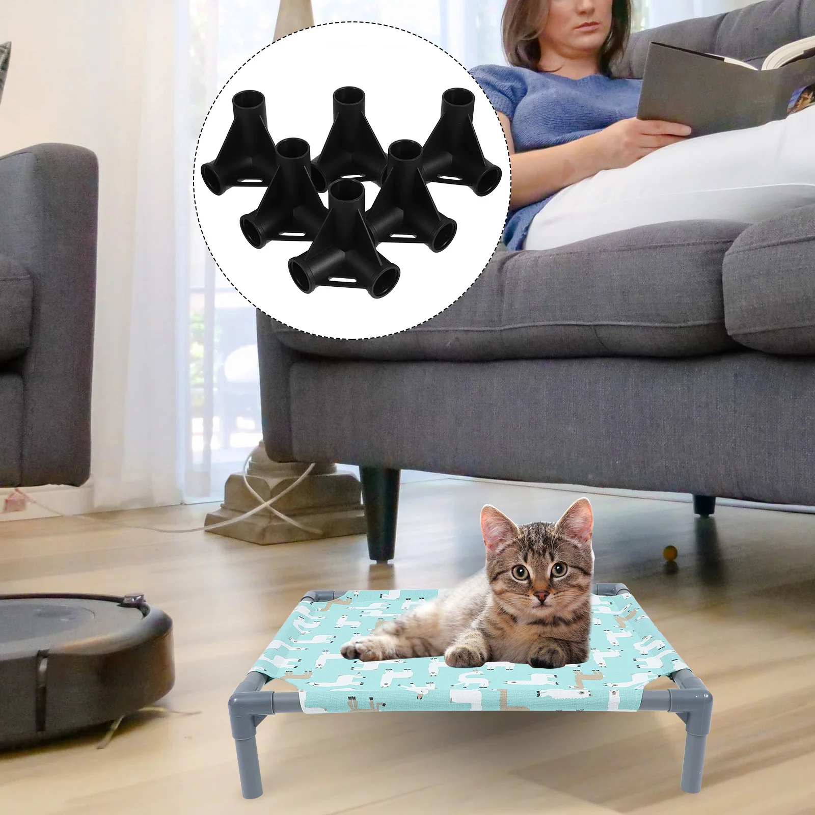 6Pcs Pet Bed Connectors for Canopy Tent Strong Plastic Fittings Replacement Parts Fast Setup for Outdoor Adventures
6Pcs Pet Bed Connectors for Canopy Tent Strong Plastic Fittings Replacement Parts Fast Setup for Outdoor Adventures