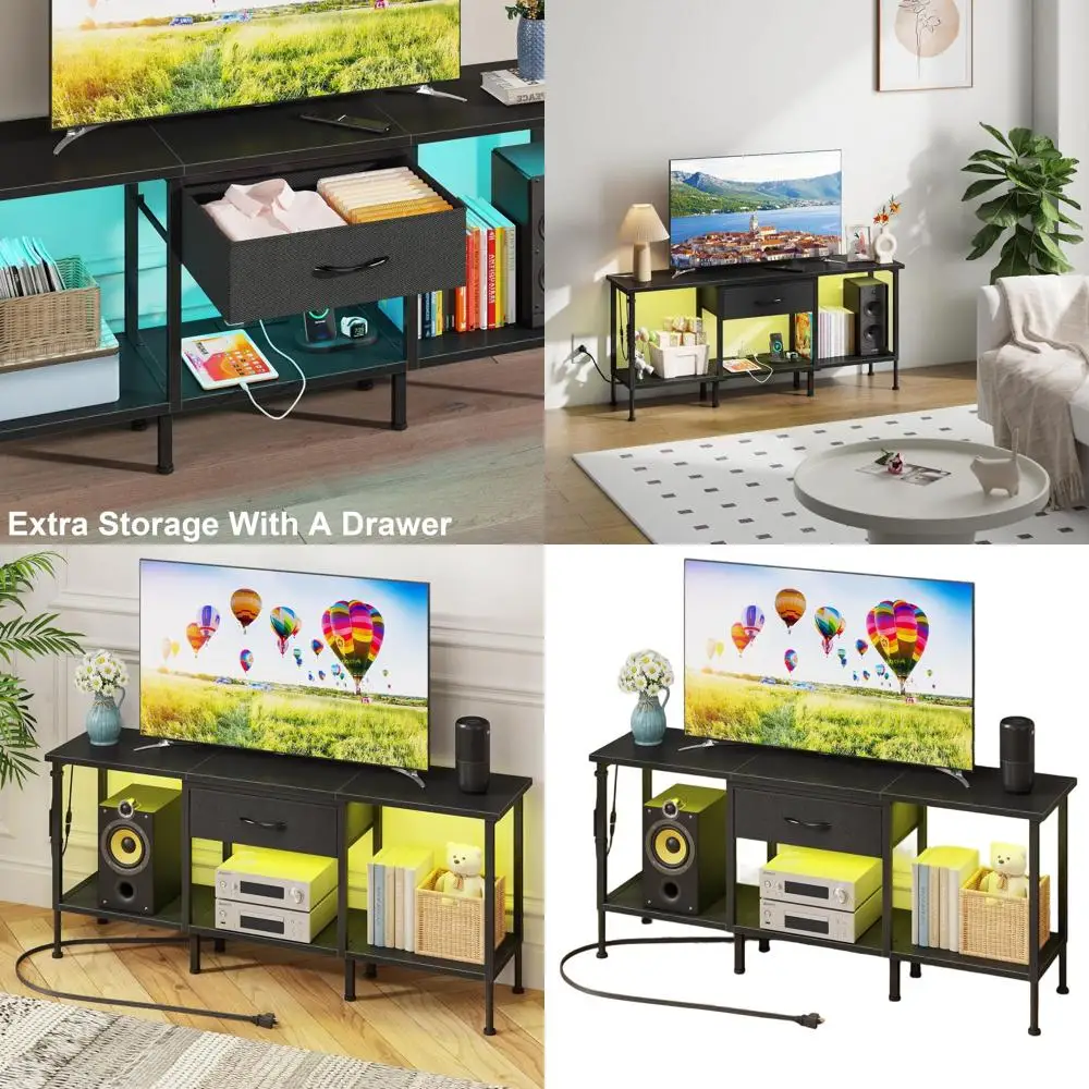 Светодиодная подставка для телевизора с розеткой и тканевым ящиком для телевизора 55 50, 45 дюймов — развлекательный центр и промышленный консольный стол для телевизора f
Светодиодная подставка для телевизора с розеткой и тканевым ящиком для телевизора 55 50, 45 дюймов — развлекательный центр и промышленный консольный стол для телевизора f