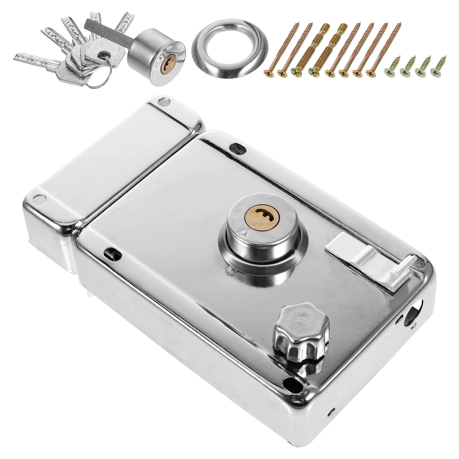 Interior Door Lock Stainless Steel Bedroom Entry Deadbolt Kit Right Opening Easy Install Family Safety Protection Hardware
Interior Door Lock Stainless Steel Bedroom Entry Deadbolt Kit Right Opening Easy Install Family Safety Protection Hardware