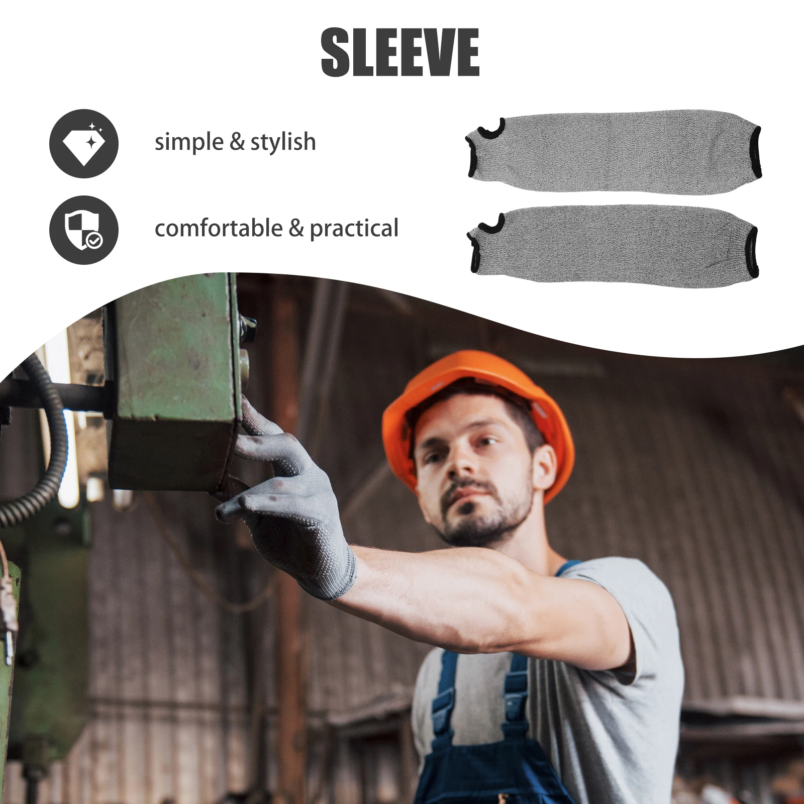 2pcs Arm Protector Cut Resistant Forearm Sleeve Grey White 45cm Long Anti Scratch Welding Gardening Mechanic Work PE Material
2pcs Arm Protector Cut Resistant Forearm Sleeve Grey White 45cm Long Anti Scratch Welding Gardening Mechanic Work PE Material