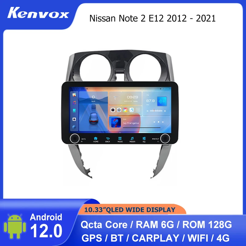 Автомагнитола 2 din, 10,33 дюйма, QLED, Android, для Nissan Note 2 E12 2012 - 2021
Автомагнитола 2 din, 10,33 дюйма, QLED, Android, для Nissan Note 2 E12 2012 - 2021