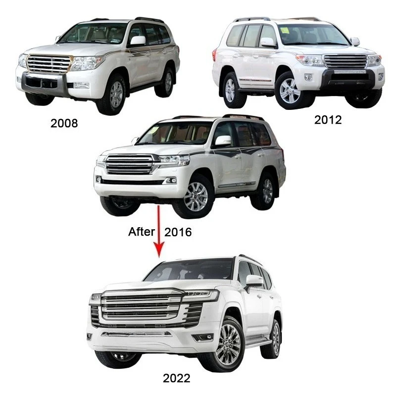 Car Accessories Car Front Rear Bumper Auto Body Kits For Land Cruiser 2008-2020 Upgrade 2022 LC300 Facelift Kit
Car Accessories Car Front Rear Bumper Auto Body Kits For Land Cruiser 2008-2020 Upgrade 2022 LC300 Facelift Kit