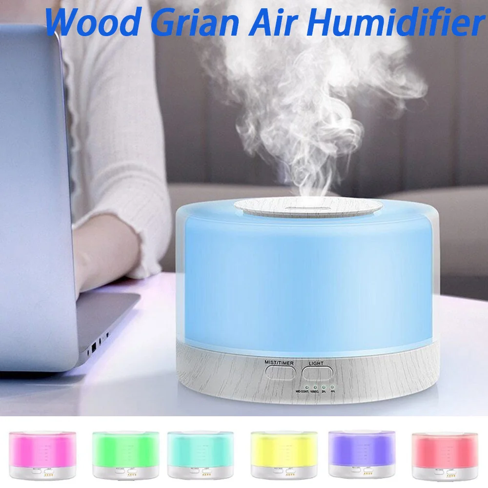 500ML Aroma Diffuser Air Humidifier Essential Oil Aromatherapy Diffuser Humidifier with Remote Control for Home Office Bedroom
500ML Aroma Diffuser Air Humidifier Essential Oil Aromatherapy Diffuser Humidifier with Remote Control for Home Office Bedroom